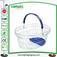 Round Metal Hand Shopping Baskets for Grocery Shops